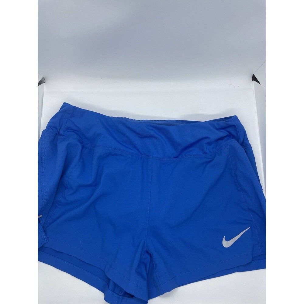 Nike Dri Fit Shorts Adult Small S Blue Women's Gym Workout Running